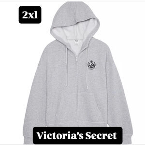 PINK Victoria's Secret heather Gray Hoodie 2xl plus size